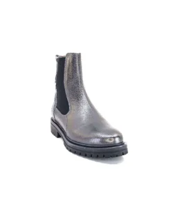 MKD Gilda Cuir Metal Gris*Femme Bottines
