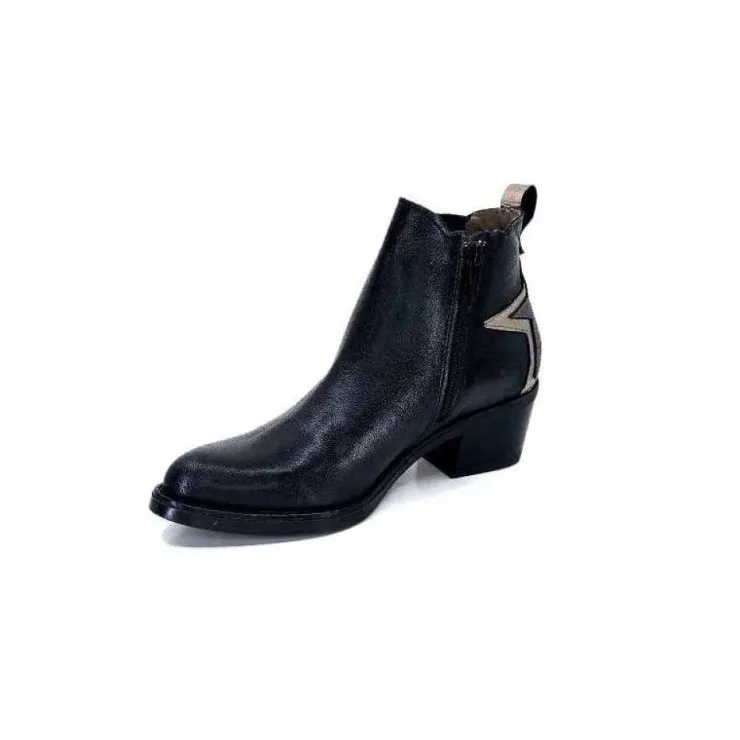 MKD Ivano Cuir Noir*Femme Santiags
