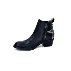 MKD Ivano Cuir Noir*Femme Santiags
