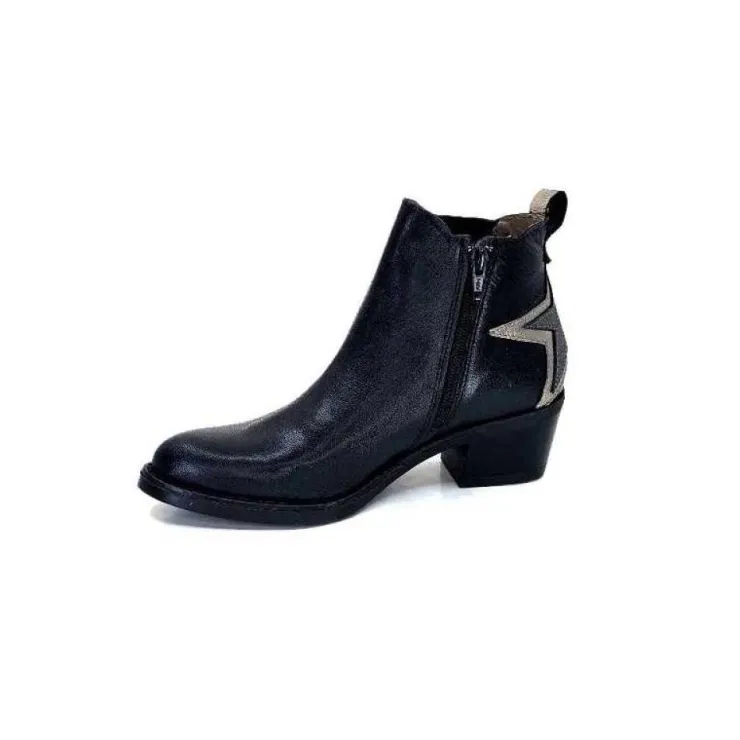 MKD Ivano Cuir Noir*Femme Santiags