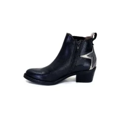 MKD Ivano Cuir Noir*Femme Santiags