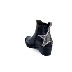 MKD Ivano Cuir Noir*Femme Santiags