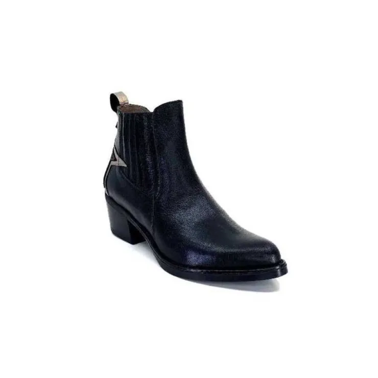 MKD Ivano Cuir Noir*Femme Santiags