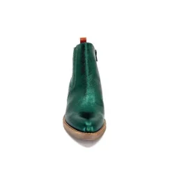 MKD Izac Cuir Metal Vert*Femme Santiags