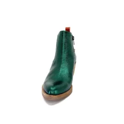 MKD Izac Cuir Metal Vert*Femme Santiags