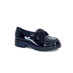 Myma Mocassins 6765 Cuir Vernis Noir*Femme Mocassins
