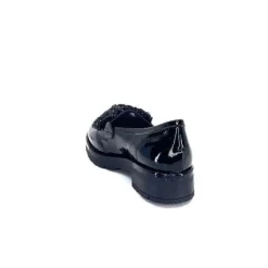 Myma Mocassins 6765 Cuir Vernis Noir*Femme Mocassins