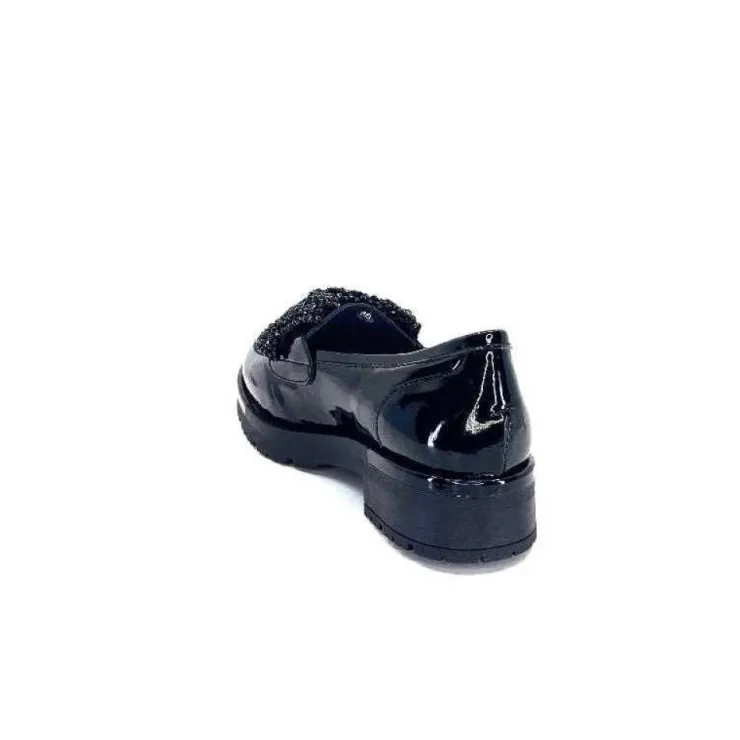 Myma Mocassins 6765 Cuir Vernis Noir*Femme Mocassins
