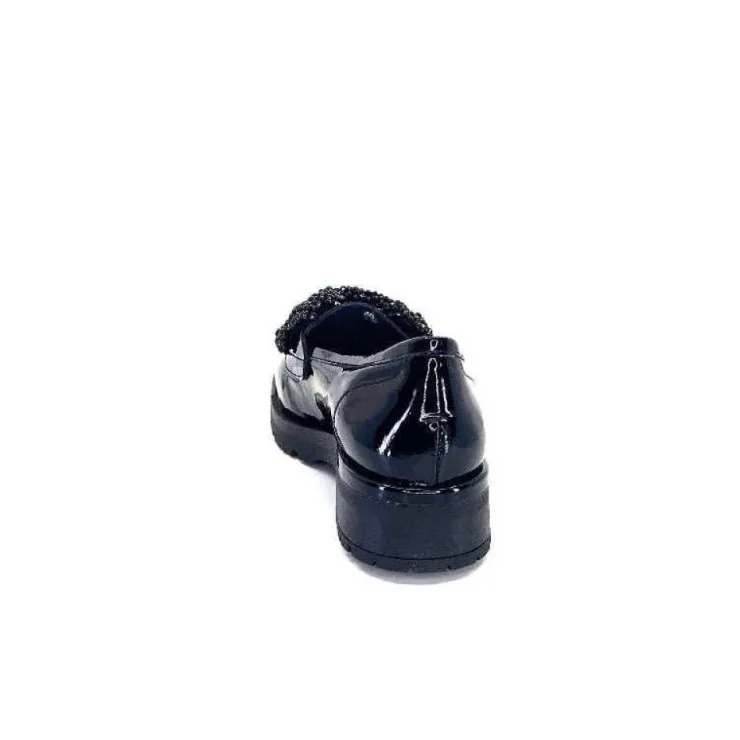 Myma Mocassins 6765 Cuir Vernis Noir*Femme Mocassins