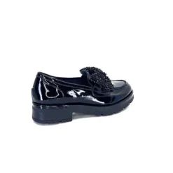 Myma Mocassins 6765 Cuir Vernis Noir*Femme Mocassins