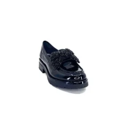 Myma Mocassins 6765 Cuir Vernis Noir*Femme Mocassins