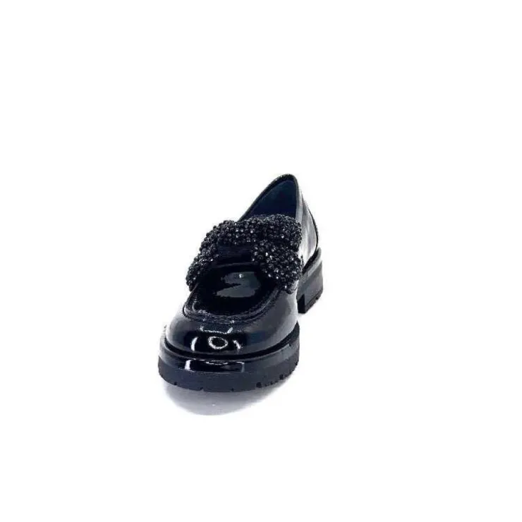 Myma Mocassins 6765 Cuir Vernis Noir*Femme Mocassins
