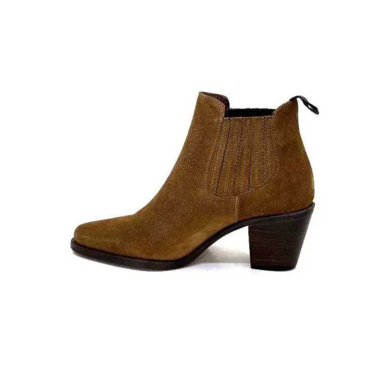 Muratti S1186 F Reseda Daim Marron*Femme Santiags