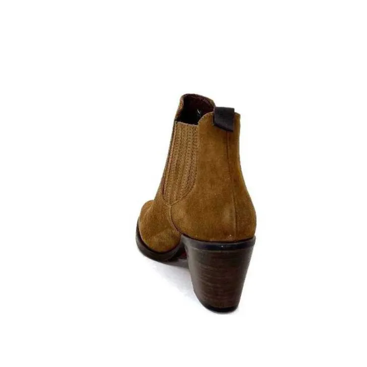 Muratti S1186 F Reseda Daim Marron*Femme Santiags
