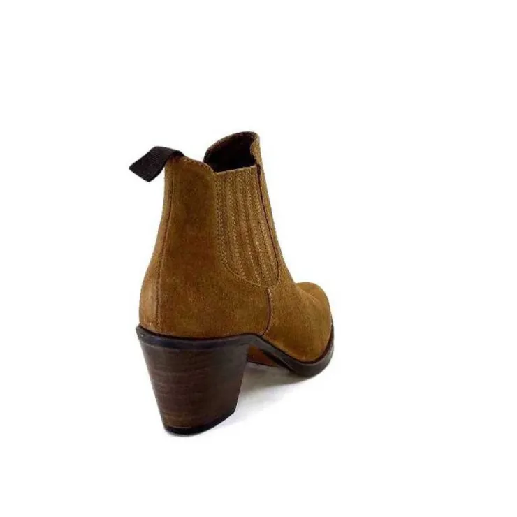 Muratti S1186 F Reseda Daim Marron*Femme Santiags