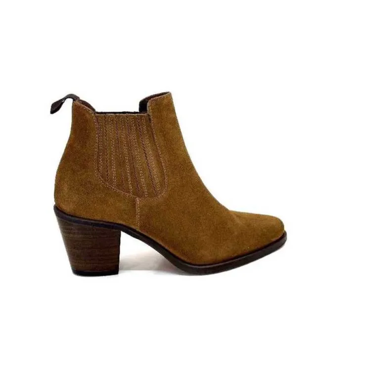 Muratti S1186 F Reseda Daim Marron*Femme Santiags