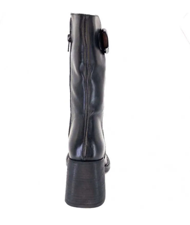 Muratti S1023J Rorbach Cuir Noir*Femme Mi-Bottes