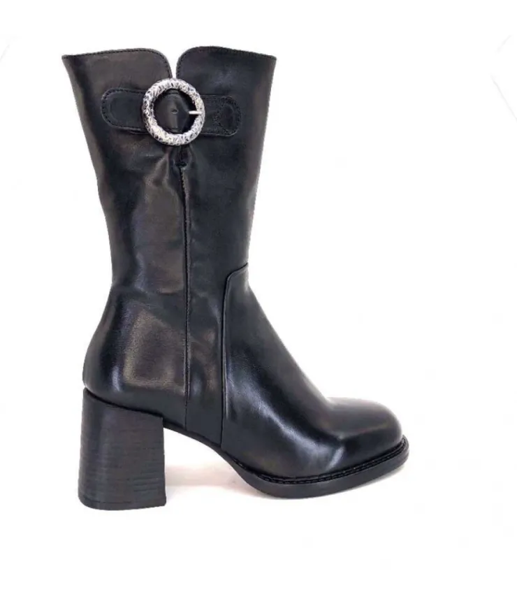 Muratti S1023J Rorbach Cuir Noir*Femme Mi-Bottes