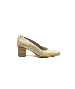 Myma 6627/01 Cuir Beige & Or*Femme Escarpins