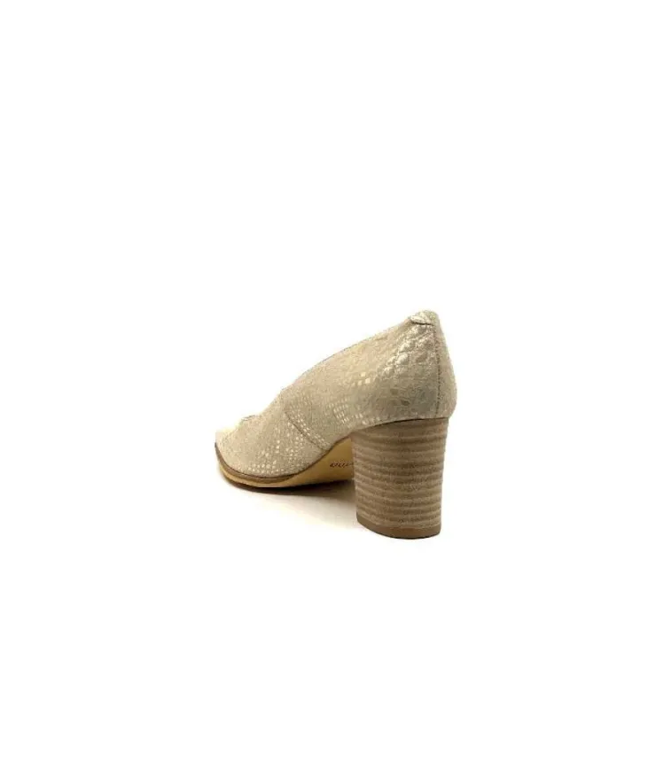 Myma 6627/01 Cuir Beige & Or*Femme Escarpins