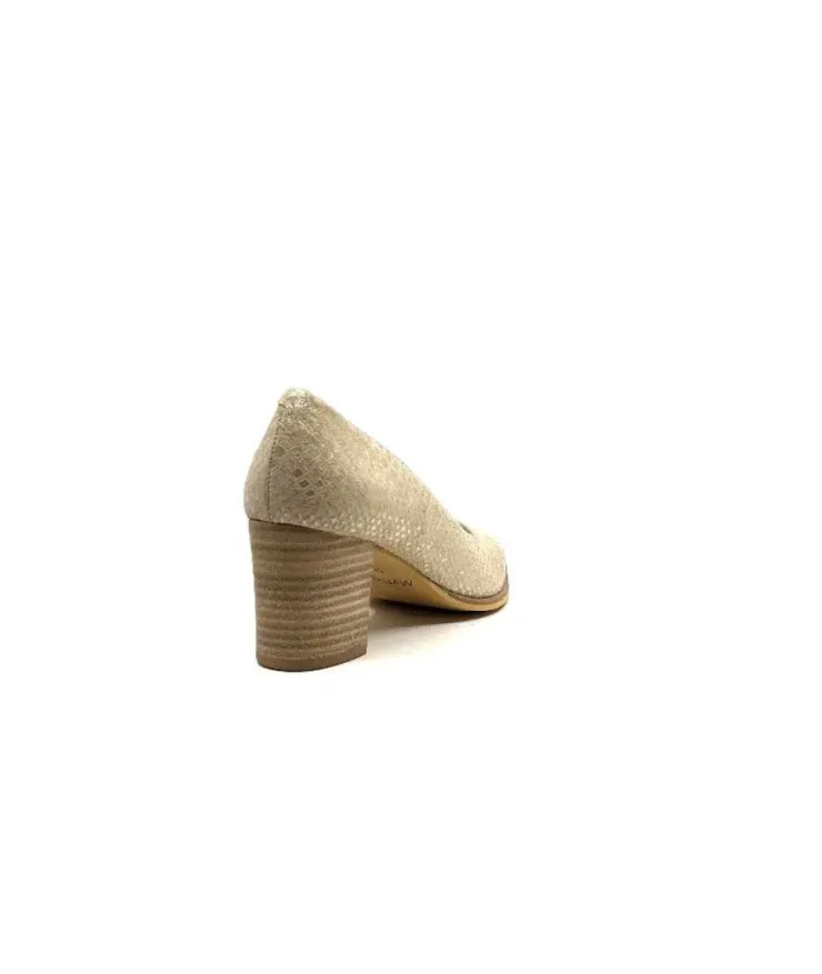 Myma 6627/01 Cuir Beige & Or*Femme Escarpins