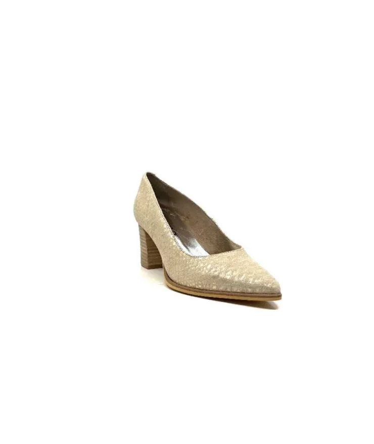 Myma 6627/01 Cuir Beige & Or*Femme Escarpins