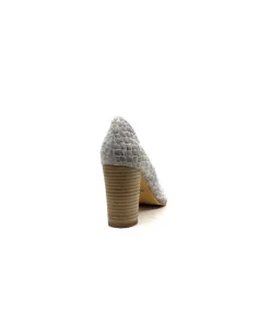 Myma 6530/04 Cuir Blanc & Argent*Femme Escarpins