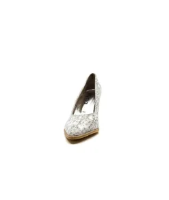 Myma 6530/04 Cuir Blanc & Argent*Femme Escarpins