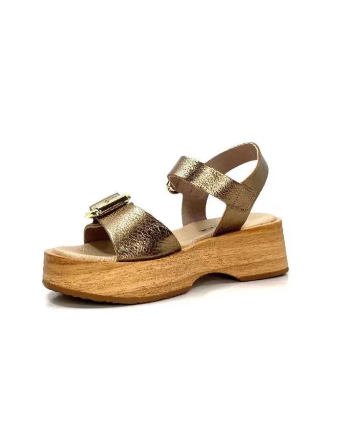 Myma 6596 Cuir Bronze*Femme Plateformes
