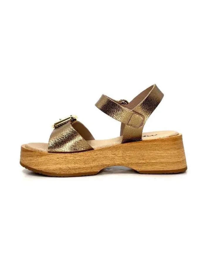 Myma 6596 Cuir Bronze*Femme Plateformes