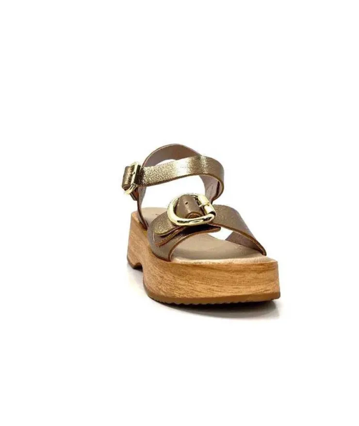 Myma 6596 Cuir Bronze*Femme Plateformes