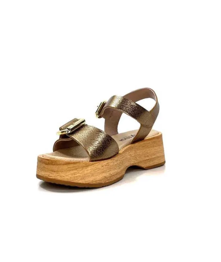 Myma 6596 Cuir Bronze*Femme Plateformes