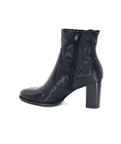 Myma 5805 Cuir Coco Noir*Femme Bottines