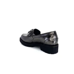 Myma 7023 Cuir Metal Anthracite*Femme Mocassins