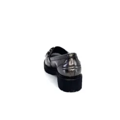 Myma 7023 Cuir Metal Anthracite*Femme Mocassins