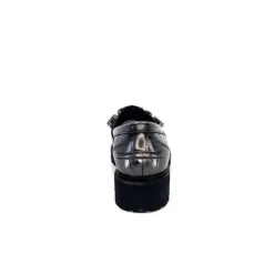 Myma 7023 Cuir Metal Anthracite*Femme Mocassins