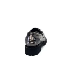 Myma 7023 Cuir Metal Anthracite*Femme Mocassins