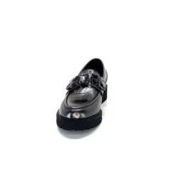 Myma 7023 Cuir Metal Anthracite*Femme Mocassins