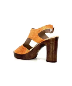 Myma 6580/01 Cuir Metal Orange*Femme Sandales