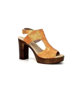 Myma 6580/01 Cuir Metal Orange*Femme Sandales