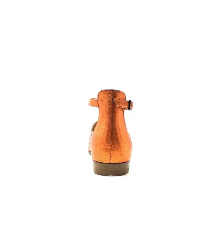 Myma 6410 Cuir Metal Orange*Femme Sandales