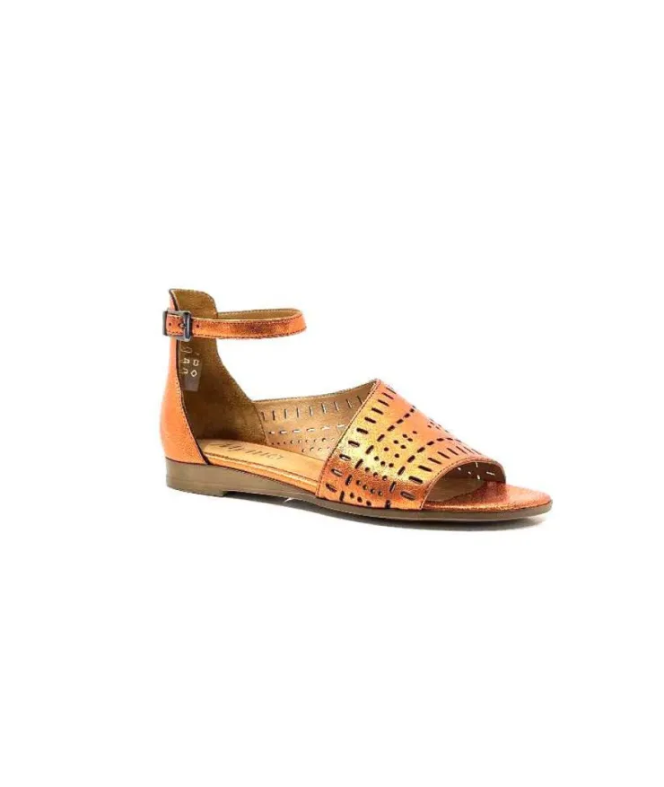 Myma 6410 Cuir Metal Orange*Femme Sandales