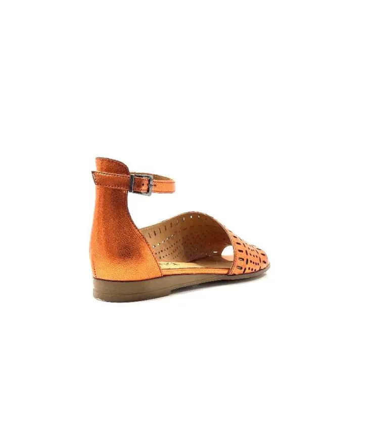 Myma 6410 Cuir Metal Orange*Femme Sandales