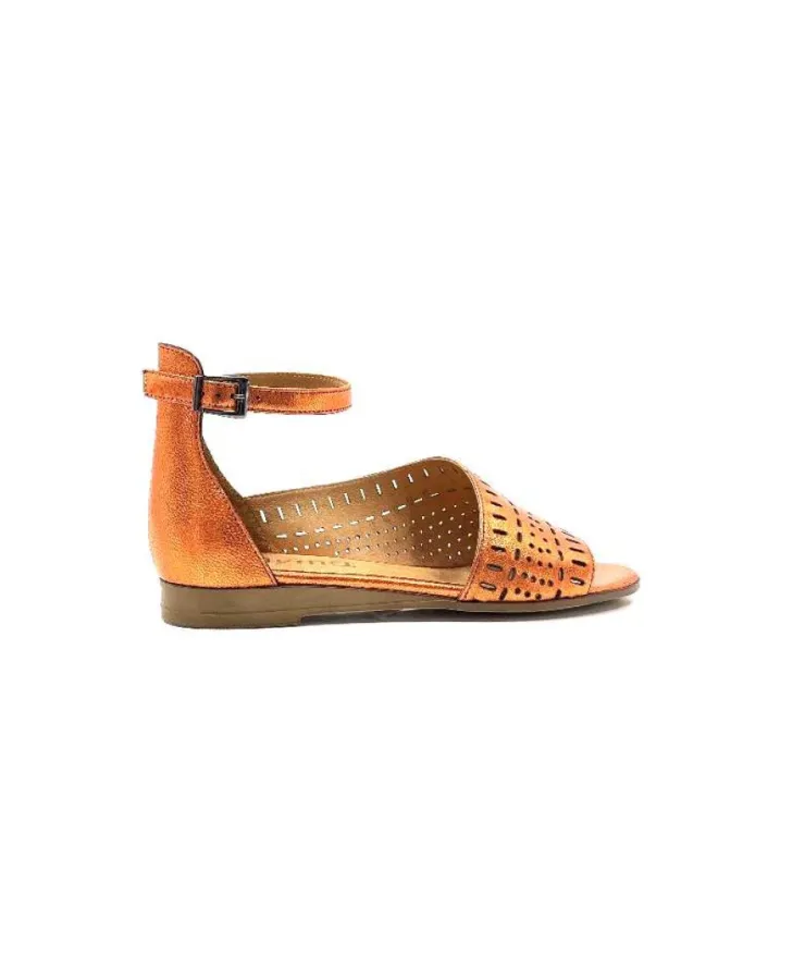 Myma 6410 Cuir Metal Orange*Femme Sandales