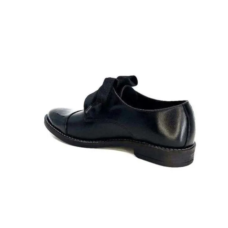 Myma 7008/01 Cuir Noir Vernis Noir*Femme Lacets