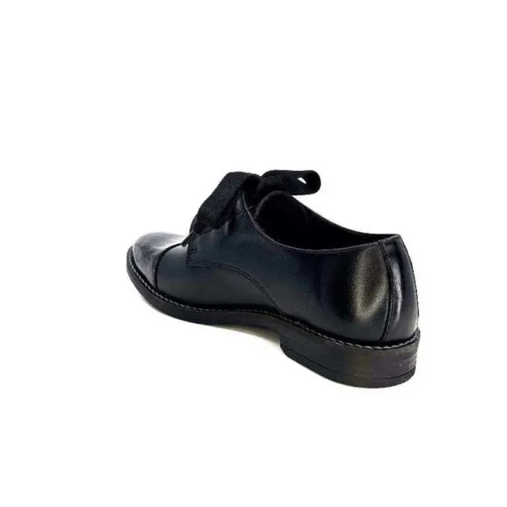 Myma 7008/01 Cuir Noir Vernis Noir*Femme Lacets