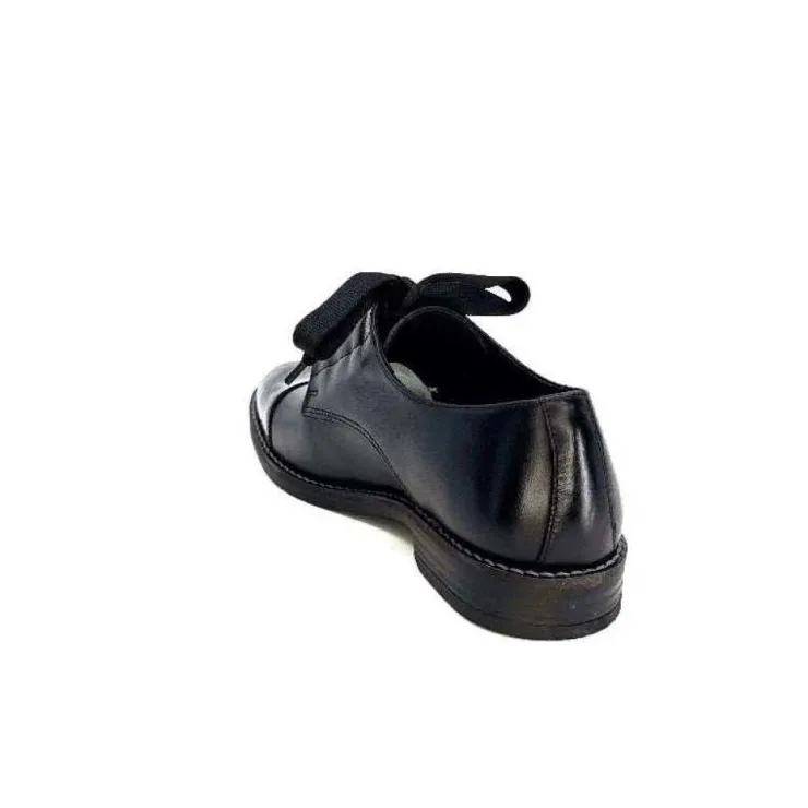 Myma 7008/01 Cuir Noir Vernis Noir*Femme Lacets