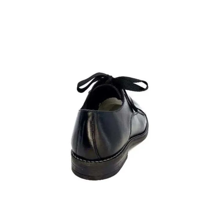 Myma 7008/01 Cuir Noir Vernis Noir*Femme Lacets