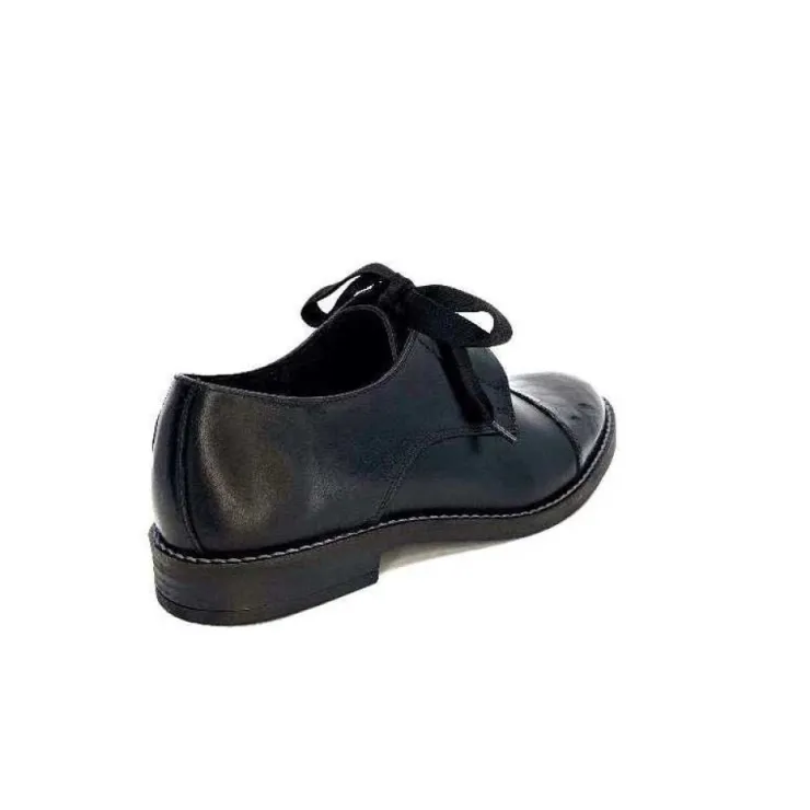 Myma 7008/01 Cuir Noir Vernis Noir*Femme Lacets