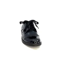 Myma 7008/01 Cuir Noir Vernis Noir*Femme Lacets